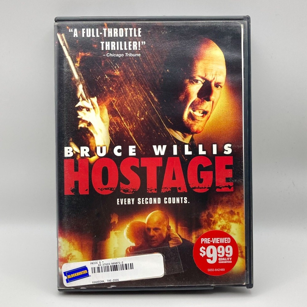 Hostage DVD Bruce Willis Every Second Counts Action Thriller Movie Blockbuster